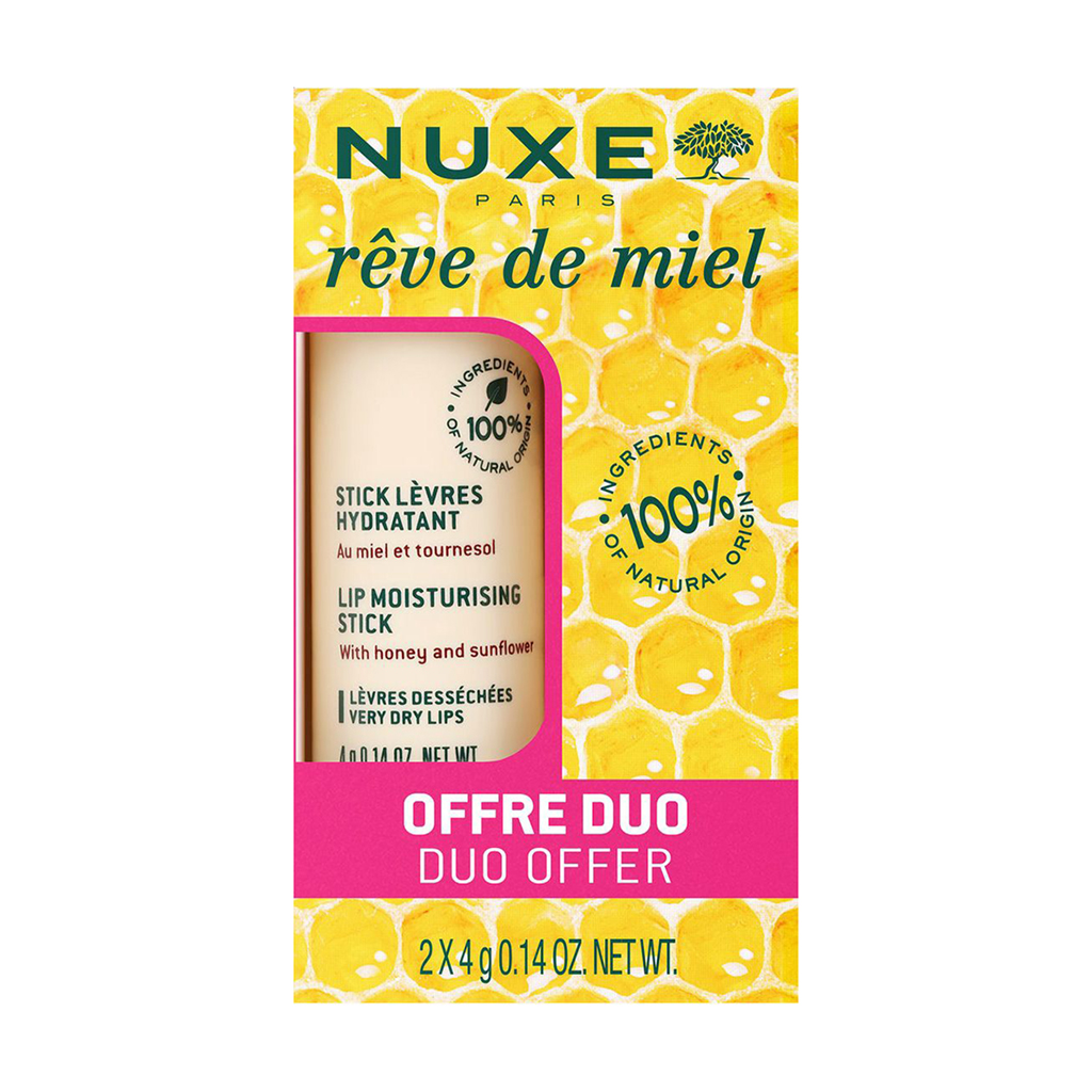 Набір бальзамів для губ Nuxe Reve De Miel Lip Moisturising Stick, 2*4 г